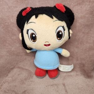 Kai Lan Girl Doll Blue Dress Brown Eyes Fisher Price Plush Viacom Toy Lovey